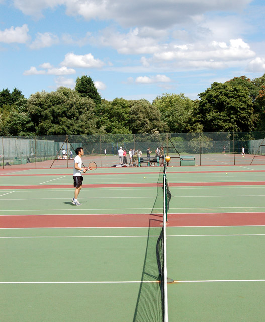 Tennis Along the Net At Regent's Park - Sports